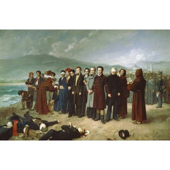  - Tableau -Fusilamientos de Torrijos y sus compañeros en las playas de Malaga, Antonio Gisbert Perez - Gisbert Perez, Antonio