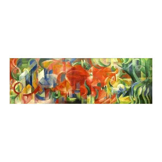 pinturas abstratas - Quadro -Spielende Formen, 1914-