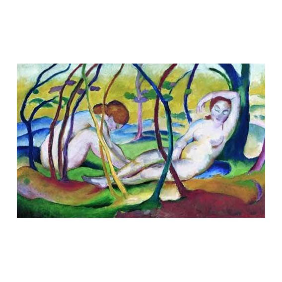 fotos nuas - Quadro -Nudes under Trees, 1911-
