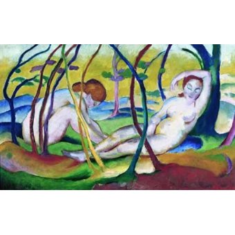  - Tableau -Nus sous les arbres, 1911-, Franz Marc - Marc, Franz