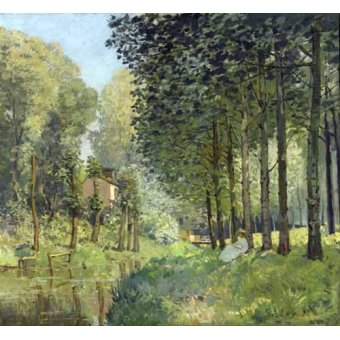 Tableau -Rest along the Stream Edge of the Wood, 1878-, Alfred Sisley