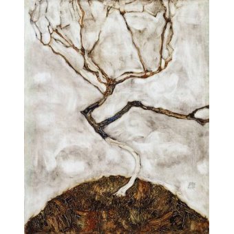 Tableau -Small Tree in Late Autumn, 1911-, Egon Schiele