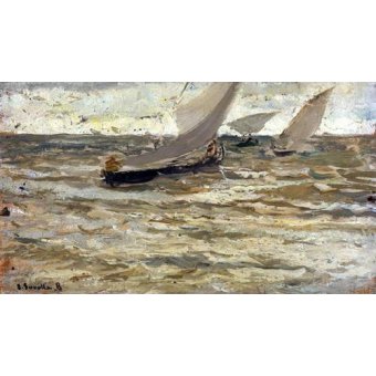  - Tableau -Départ des bateaux, Asturies-, Joaquin Sorolla - Sorolla, Joaquin