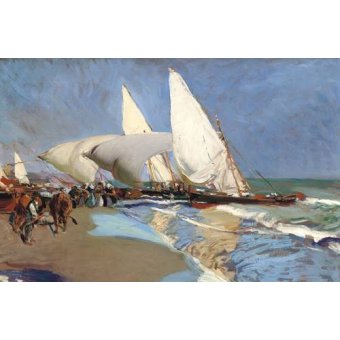  - Tableau -Plage de Valence-, Joaquin Sorolla - Sorolla, Joaquin