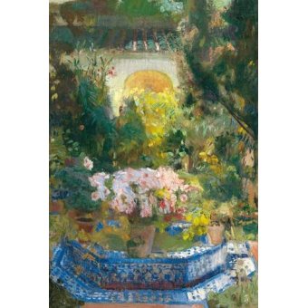  - Tableau -Cour de la maison Sorolla, 1917-, Joaquin Sorolla - Sorolla, Joaquin