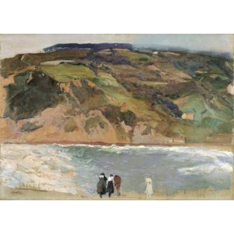  - Tableau -Brise-lames de Saint-Sébastien, 1917-, Joaquin Sorolla - Sorolla, Joaquin