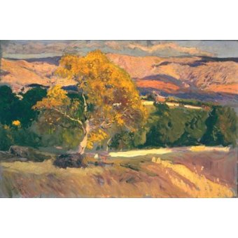  - Tableau -Arbre jaune, la ferme, 1906-, Joaquin Sorolla - Sorolla, Joaquin