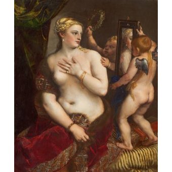  - Tableau -Venus con un espejo-, Tiziano Vecellio Tiziano - Tiziano, Tiziano Vecellio