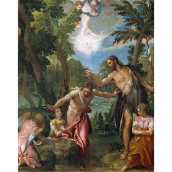  - Tableau -El Bautismo De Cristo, 1580-, Paolo Veronese - Veronese, Paolo