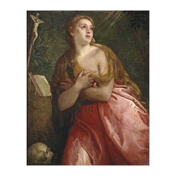 imagens religiosas - Quadro -Maria Magdalena penitente-