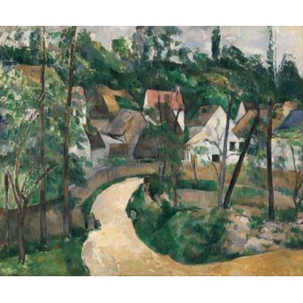  - Tableau -La Route tournante, 1881-, Paul Cezanne - Cezanne, Paul