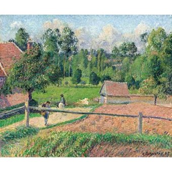  - Tableau -Vue de la fenêtre de l'artiste (Eragny)-, Camille Pissarro - Pissarro, Camille