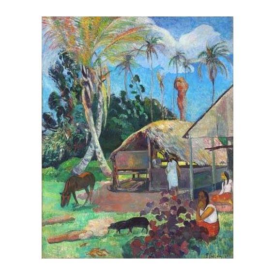pinturas de paisagens - Quadro -The Black Pigs-