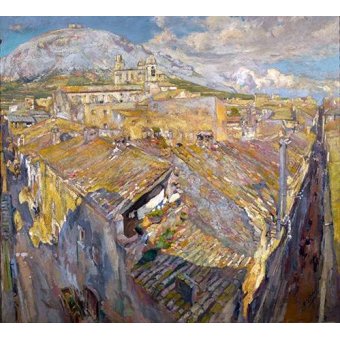  - Tableau -Pueblo en L'Empordá-, Francesc Gimeno - Gimeno, Francesc