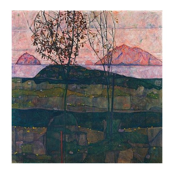 pinturas de paisagens - Quadro -Setting Sun, 1913-