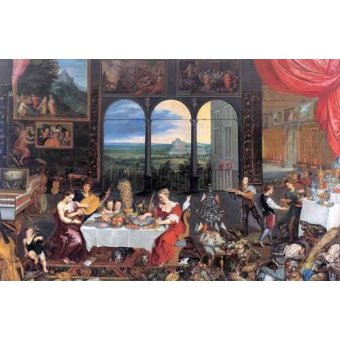  - Tableau -El gusto, el oido y el tacto-, Bruegel - Bruegel