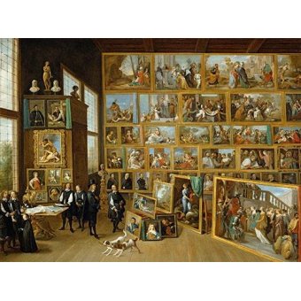  - Tableau -Archiduque Leopold William en su Galeria, Bruselas-, David Teniers - Teniers, David