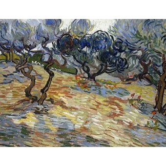  - Tableau -Les oliviers, 1889-, Vincent Van Gogh - Van Gogh, Vincent