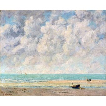 Tableaux de Marines - Tableau -El mar en calma-, Gustave Courbet - Courbet, Gustave