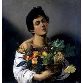  - Tableau -Garçon à la corbeille de fruits- Caravage, Michelangelo M. Caravaggio - Caravaggio, Michelangelo M.
