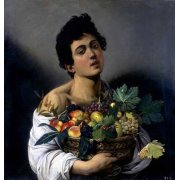 Tableau -Garçon à la corbeille de fruits- Caravage, Michelangelo M. Caravaggio