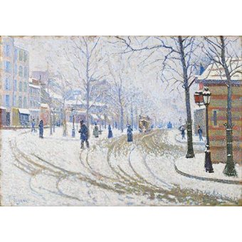  - Tableau -Snow, Boulevard de Clichy, Paris-, Paul Signac - Signac, Paul