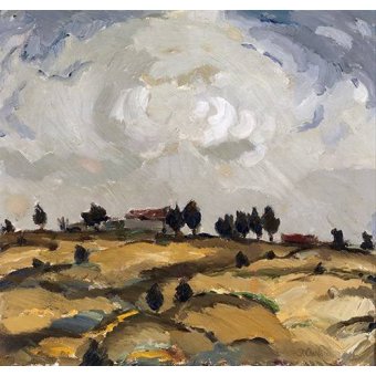  - Tableau -Autumn landscape with clouds-, Ilmari Aalto - Aalto, Ilmari