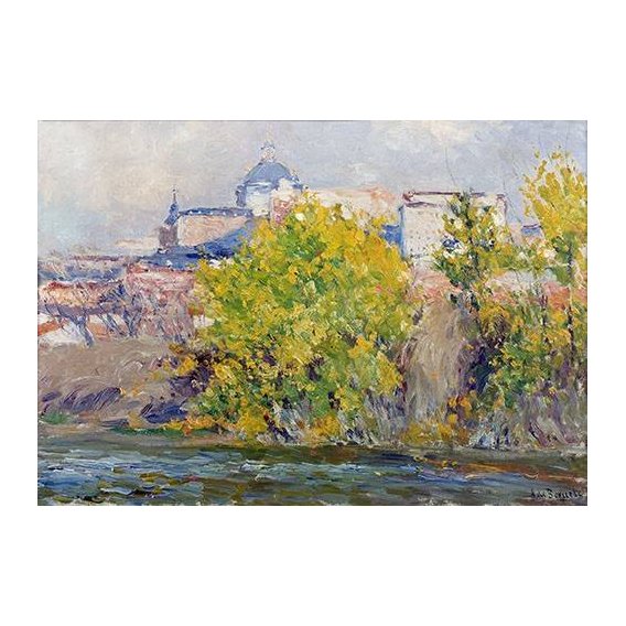 pinturas de paisagens - Quadro -Orillas del Manzanares-