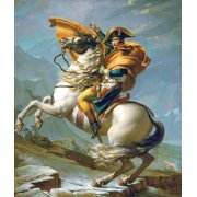 Tableau -Napoléon Bonaparte traversant les Alpes, 1801-, Jacques Louis David