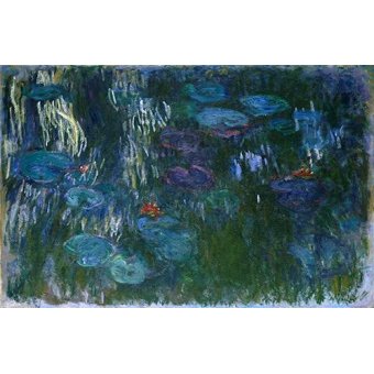 Tableaux de Paysages - Tableau -Nymphéas (2)-, Claude Monet - Monet, Claude