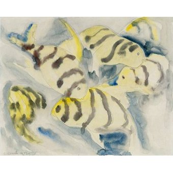 Tableaux d'Animaux - Tableau -Fish Series, No-3-, Charles Demuth - Demuth, Charles