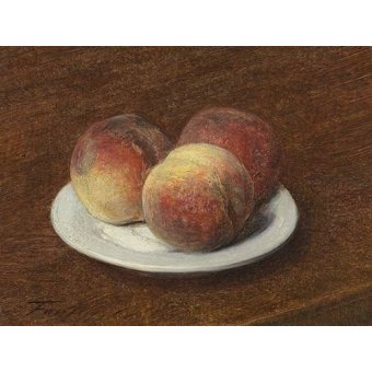  - Tableau -Three Peaches on a Plate, 1868-, Henri Fantin Latour - Fantin Latour, Henri