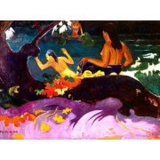 Tableau -Fatata te Miti, 1892-, Paul Gauguin