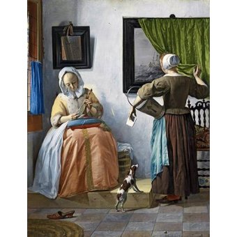  - Tableau -Woman reading a letter-, Gabriël Metsu - Metsu, Gabriël