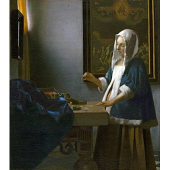  - Tableau -La Femme à la balance-, Johannes Vermeer - Vermeer, Johannes