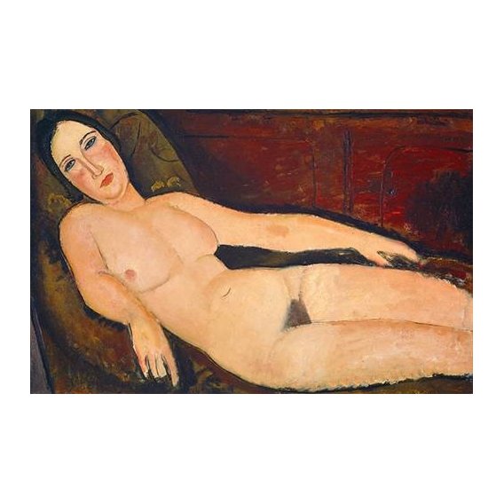 Quadro -Nude on a Divan, 1918-