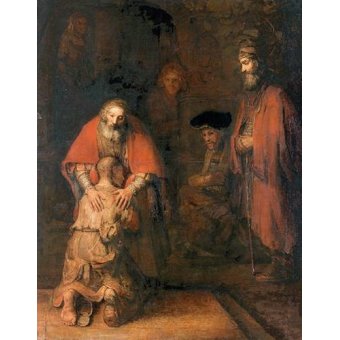 Tableau -Le retour du fils prodigue-, Hermensz Van Rijn Rembrandt