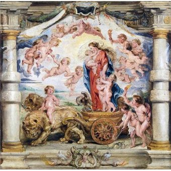  - Tableau -El triunfo del amor divino-, Peter Paulus Rubens - Rubens, Peter Paulus