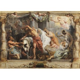 - Tableau -La victoria de la Eucaristia sobre la Idolatria-, Peter Paulus Rubens - Rubens, Peter Paulus