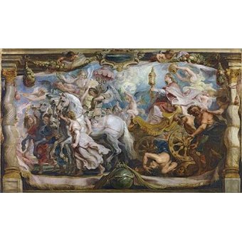  - Tableau -El triunfo de la iglesia-, Peter Paulus Rubens - Rubens, Peter Paulus