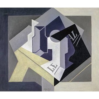  - Tableau -Bol de fruits et journal-, Juan Gris - Gris, Juan