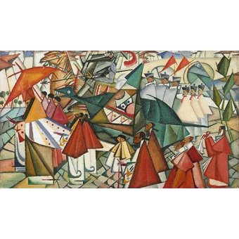  - Tableau -Corpus Christi Procession, 1913-, Amadeo de Souza-Cardoso - Souza-Cardoso, Amadeo de