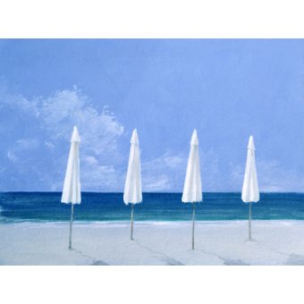 Tableaux de Marines - Cuadro de Marinas - Beach Umbrellas, 2005, Lincoln Seligman - Seligman, Lincoln