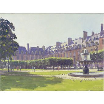  - Tableau - Place des Vosges, Paris (oil on canvas) -, Julian Barrow - Barrow, Julian