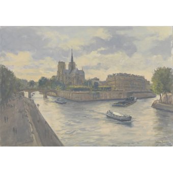 - Tableau-Ile de La Cite, 2010 (oil on canvas)-, Julian Barrow - Barrow, Julian
