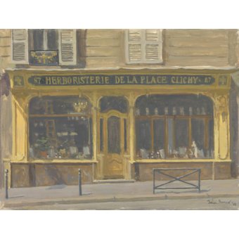  - Tableau -Herboristerie de la Place Clichy, 2010 (oil on canvas)-, Julian Barrow - Barrow, Julian