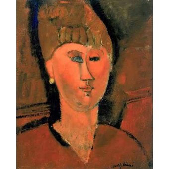  - Tableau -La chica roja-, Amedeo Modigliani - Modigliani, Amedeo