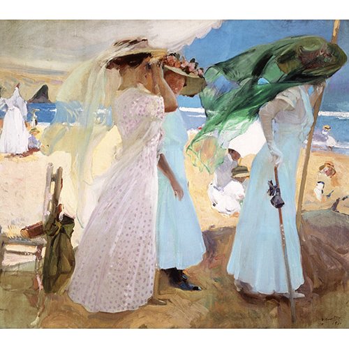 Tableau - Bajo el toldo, Zarautz, 1910 -