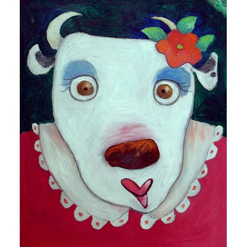 Tableau pour Enfants - Silly Cow (oil on canvas)- , Maylee Christie
