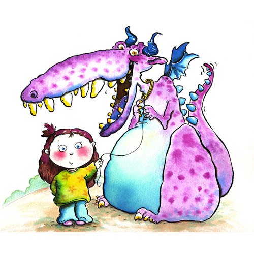 Tableau pour Enfants - New Pet (w.c & ink on paper)- , Maylee Christie